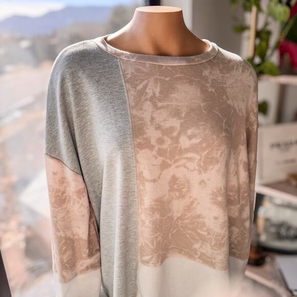 Gilli Colorblock Lightweight Long Sleeve Relaxed Fit Top/Sweatshirt-Women’s S/M - Picture 9 of 10